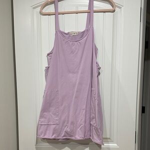 Purple romper dress